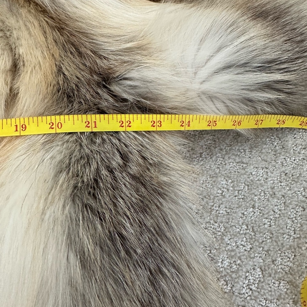 Unisex Golden Isle Shadow Fox Fur Coat Full Length - Picture 9 of 16